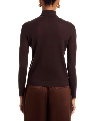 Long Sleeved Cashmere Turtleneck Top  