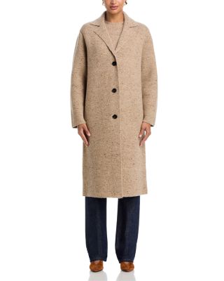 Wool-Blend Sweater Coat
