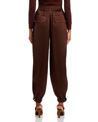 Articulated Vented Silk Pants