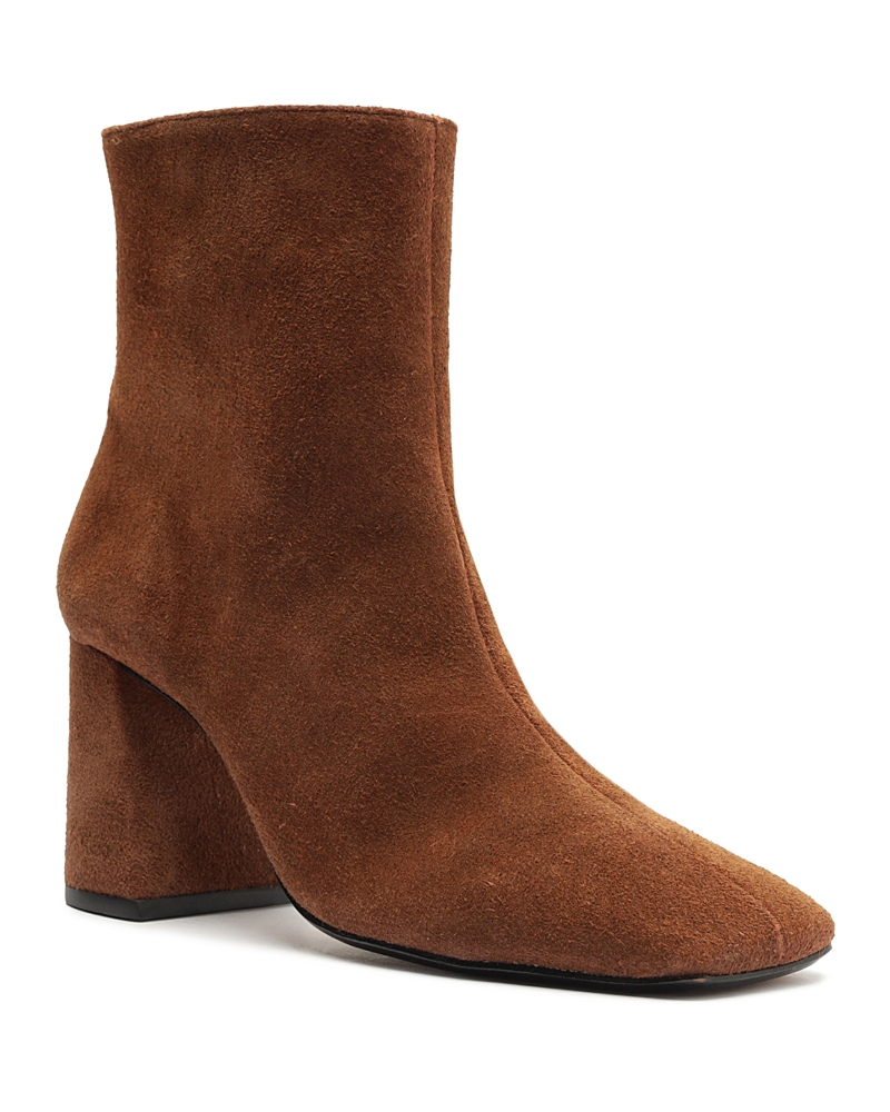 Schutz Leia Square Toe Boot In Brown