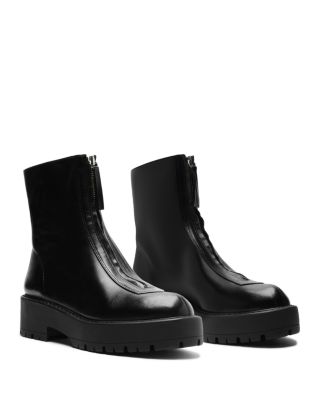 Women's Farrah Leather Platform Ankle Boots 