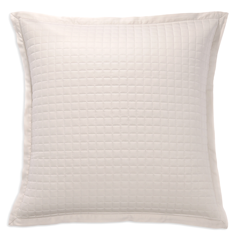 Amalia Home Collection Vita Quilted Sateen Euro Sham In Neutral