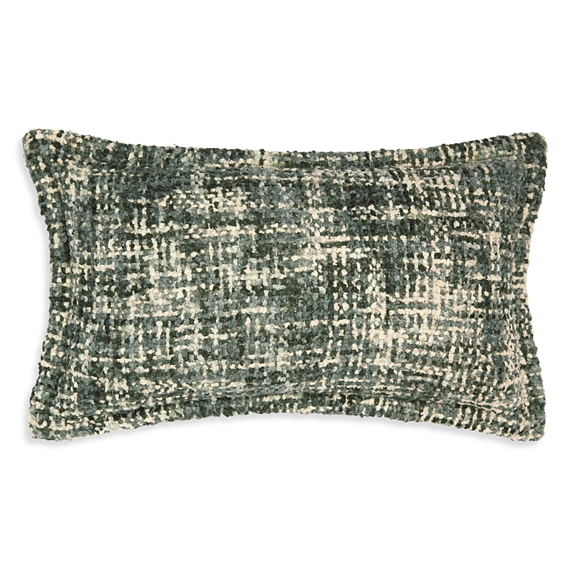 Hudson Park Collection Textured Tweed Decorative Pillow, 12 X 22 - Exclusive In Green