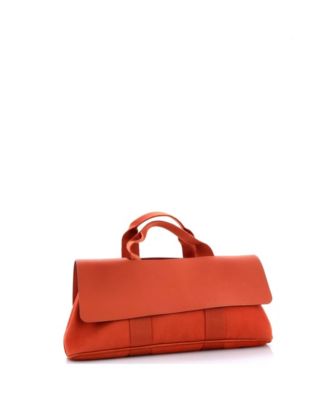  PM Valparaiso East West Bag Toile and Leather