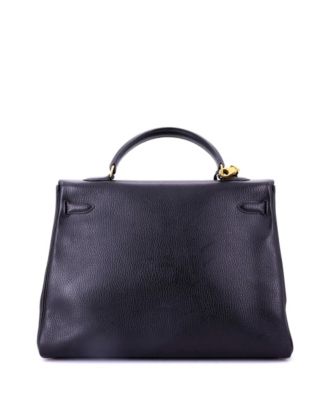 Kelly 35 Handbag Black Ardennes with Gold Hardware