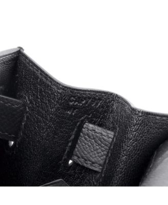 Kelly 28 Handbag Black Epsom with Gold Hardware