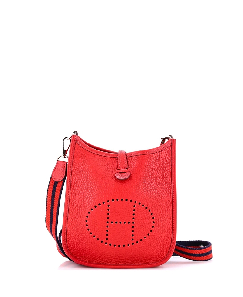 Pre-owned Pre-owned Hermes Hermes Tpm Evelyne Bag Gen Iii Clemence In Red