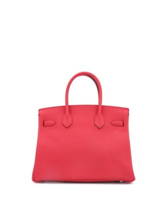  Birkin 30 Handbag Pink Epsom with Palladium Hardware