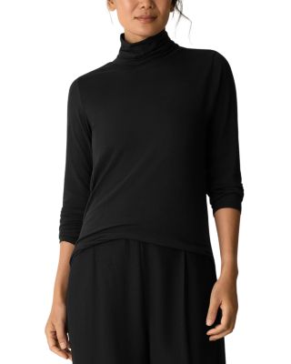 M&eacute;lange Turtleneck Top