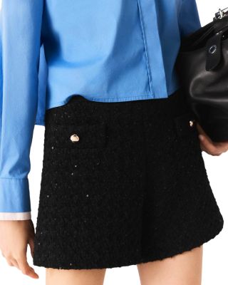 Rhinestone Tweed Shorts