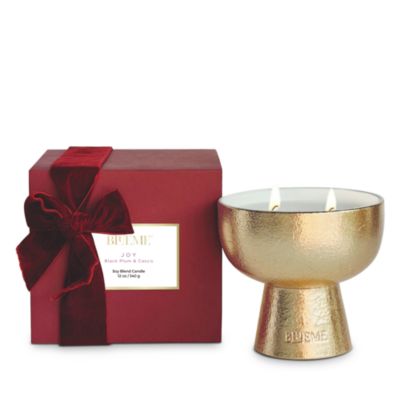 Black Plum &amp; Cassis Medium Ceramic Candle 12 oz.