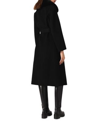 Double Faced Coat with Removable Collar