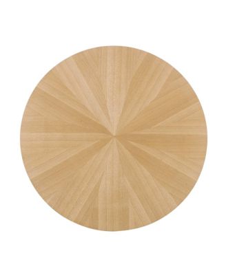  Crossroads Round Wood Coffee Table