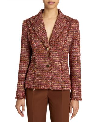 Trish Jacket with Fringe Detail in Luxury Tweed