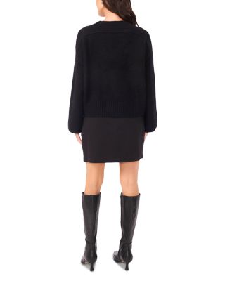 Raglan Wide Sleeve Crewneck Sweater