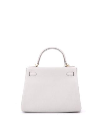 Kelly 28 Handbag Light Togo with Gold Hardware