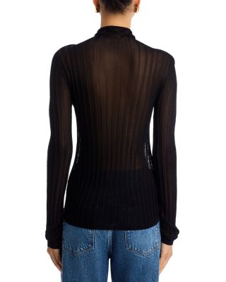 The Lana Ribbed Turtleneck Top
