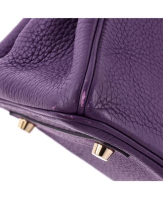 Birkin 30 Handbag Purple Togo with Gold Hardware