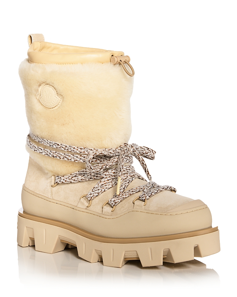 Moncler Women's Peak Apres Boots In Neutral