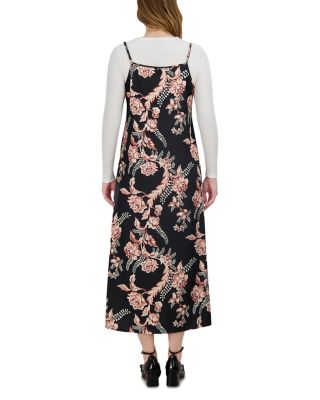 A Line Satin Slip Dress