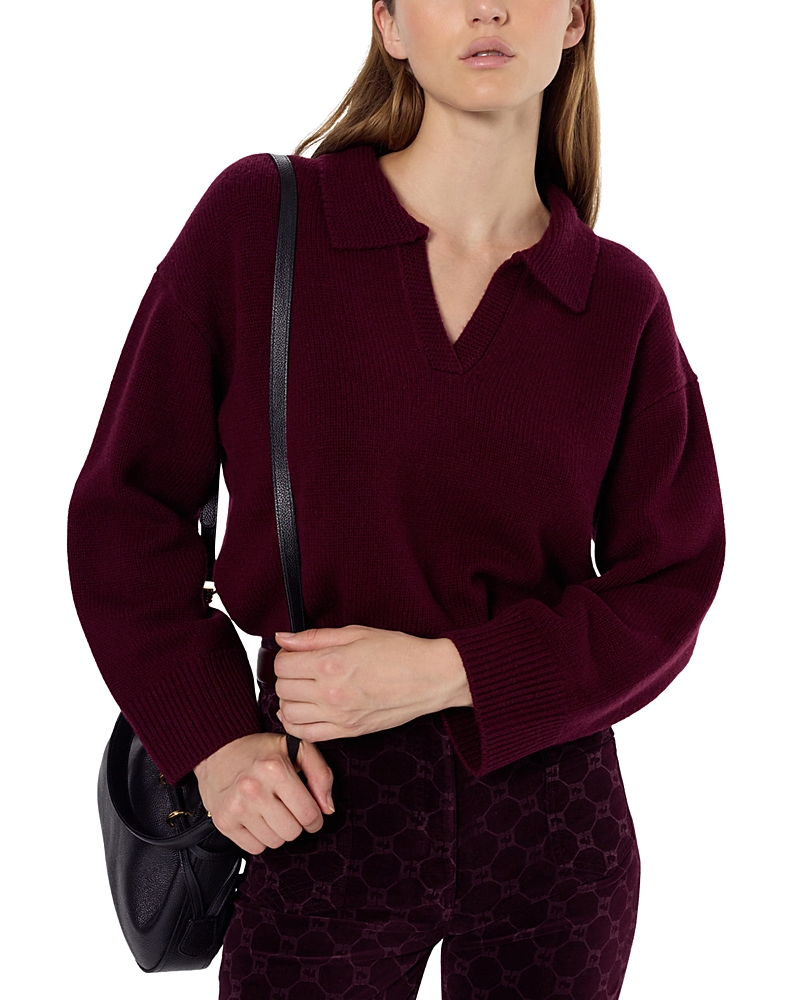 Gerard Darel Enora Sweater In Burgundy