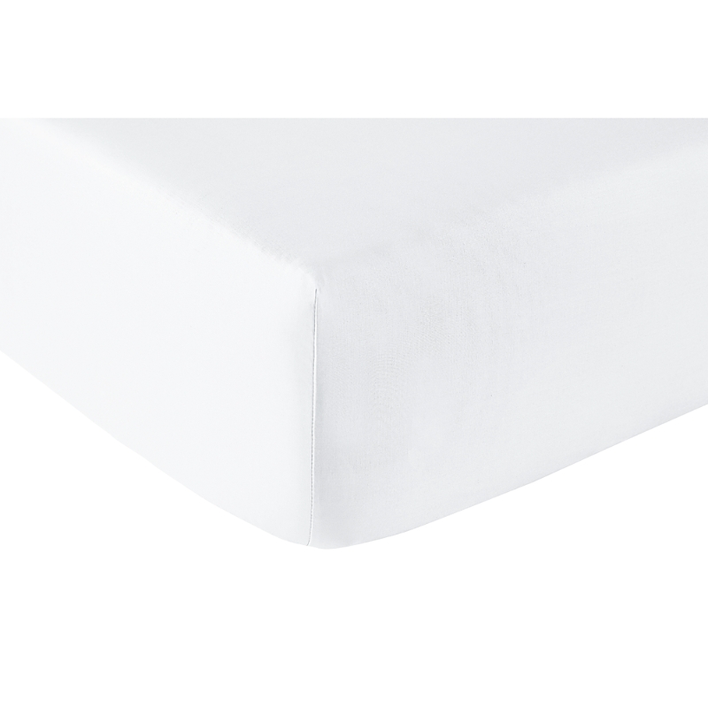Anne De Solene Fitted Sheet, Queen, Fontainebleau In White