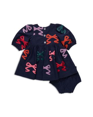 Girls' Brooke Bow Appliqu&eacute; 2 Piece Dress Set - Baby