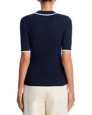 Elbow Sleeve Polo Top - Exclusive