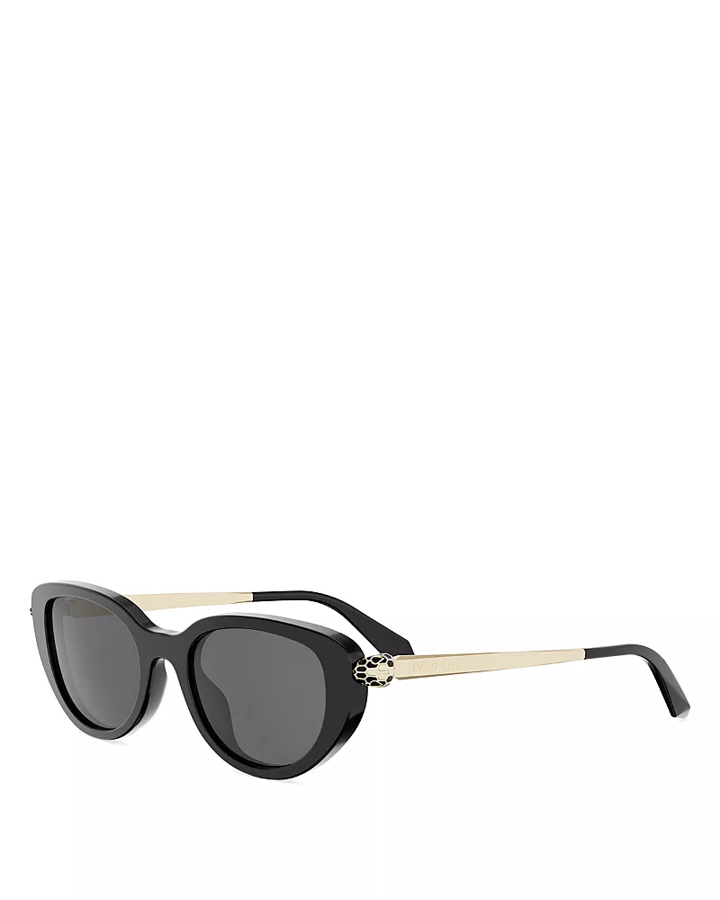 Bvlgari Serpenti Forever Oval Sunglasses, 50mm