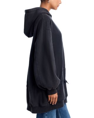 Dropped Waist Hoodie Dress