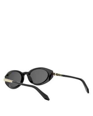 Serpenti Viper Oval Sunglasses, 51mm