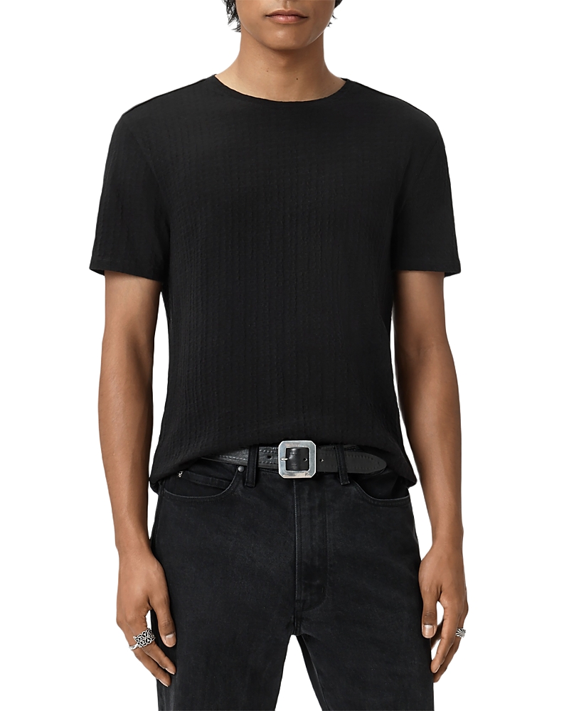 John Varvatos Brasse Crewneck T-shirt In Black