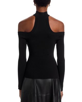 Lila Cold Shoulder Top   