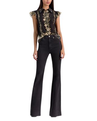 Martel Flutter Sleeve Top