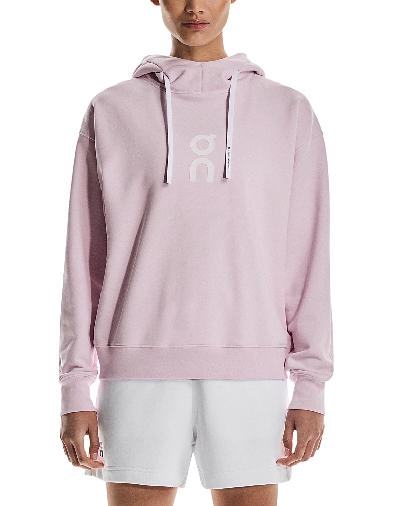 On Club Oversize Organic Cott Blend Hoodie In Neutral