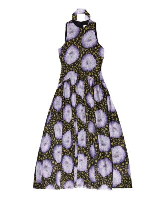  Print Chiffon Maxi Dress