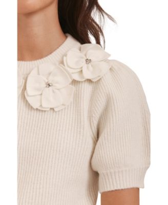 Women's Flower Knit Top