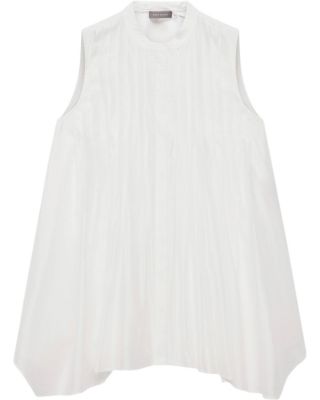 Women's Sheer Pleat Detail Top