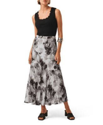 Women's Floral Print Midi Skirt