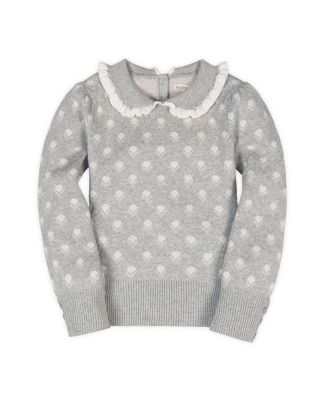  Organic Long Sleeve Peter Pan Collar Sweater - Big Kid