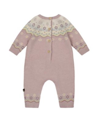 Girls' Jacquard Knitted Romper - Baby