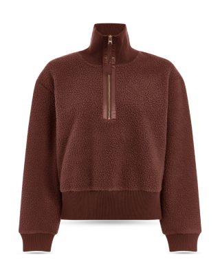 Roselle Half Zip Fleece Sweatshirt