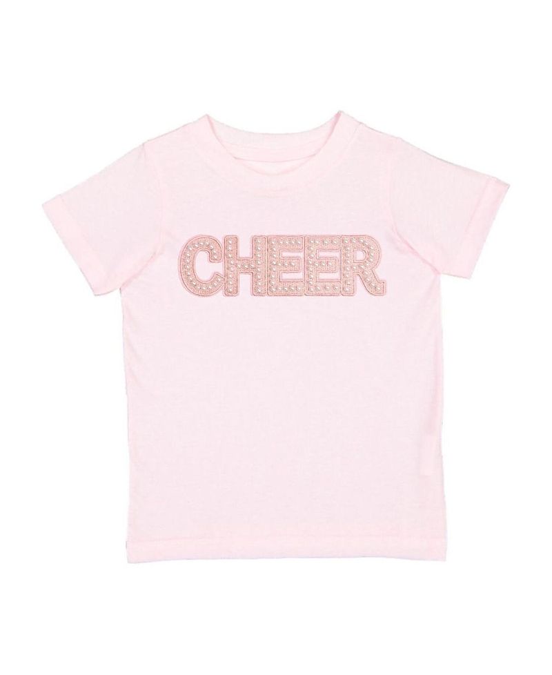 Sweet Wink Cheer Pearl Patch Short Sleeve T-shirt In Pink
