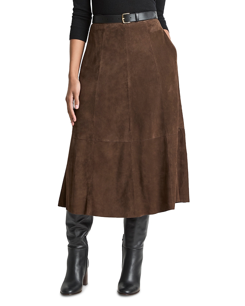 Vince Flared Leather Skirt Vince Flared Leather Skirt