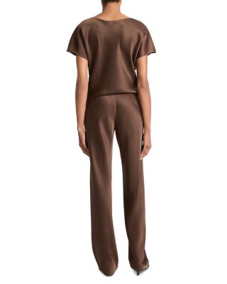 Fluid Satin Bias Pant