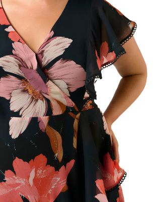 Elena Wrap Front Dress