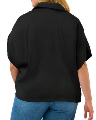 Plus Lela Button Front Top