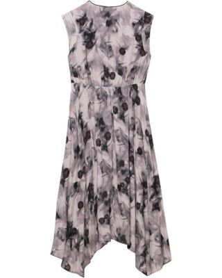 Women's Abstract Print Midi Dress