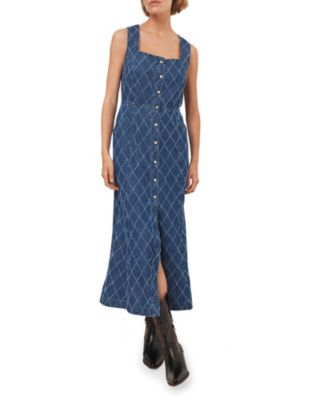 Women's Denim Midi Dress