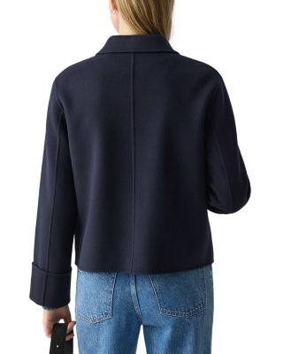 Wool &amp; Cashmere Boxy Cuffed Jacket 